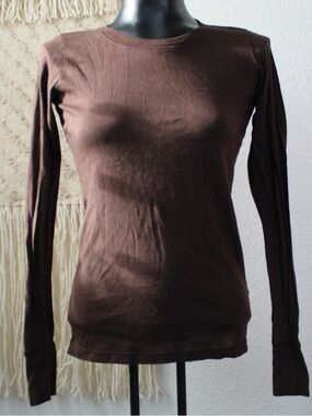 Juicy Couture Medium Classic Long-
 Sleeve Women’s Brown Tee shirt